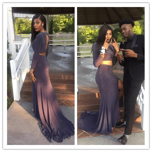 Two Pieces 2022 Charming Real Made Prom Dresses