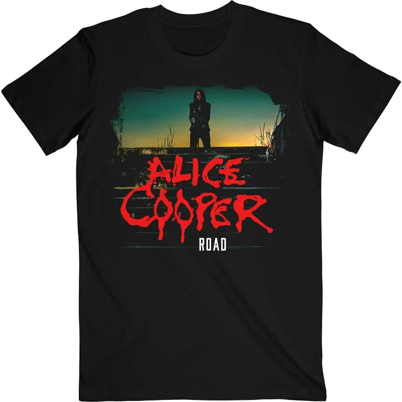 Alice Cooper | Official Band T-Shirt | Back Road Spandex Blend Rayon Blend Denim Blend Alice Cooper | Official Band T-Shirt | Back Road Spandex Blend Rayon Blend Denim Blend