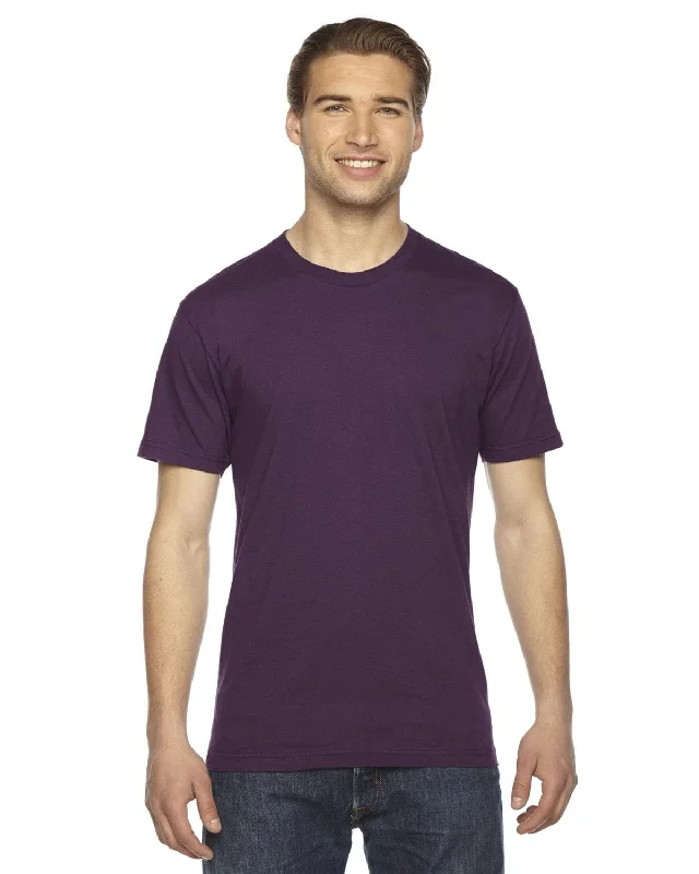 American Apparel Unisex Fine Jersey Short Sleeve T-Shirt | Eggplant Hooded Caped Shawl Collar American Apparel Unisex Fine Jersey Short Sleeve T-Shirt | Eggplant Hooded Caped Shawl Collar