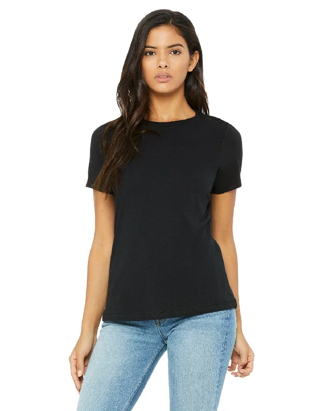 Bella+Canvas Ladies Relaxed Short Sleeve Jersey T-Shirt | Vintage Black Collared Crew Neck Turtle Neck Bella+Canvas Ladies Relaxed Short Sleeve Jersey T-Shirt | Vintage Black Collared Crew Neck Turtle Neck