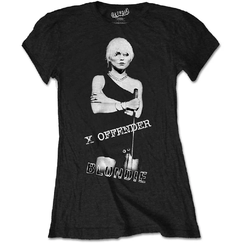 Blondie Ladies T-Shirt: X Offender Welt Pockets Slit Pockets