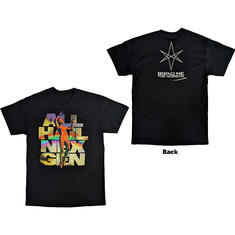 Bring Me The Horizon | Official Band T-Shirt | All Hail (Back Print) Solid Color Striped Floral Bring Me The Horizon | Official Band T-Shirt | All Hail (Back Print) Solid Color Striped Floral