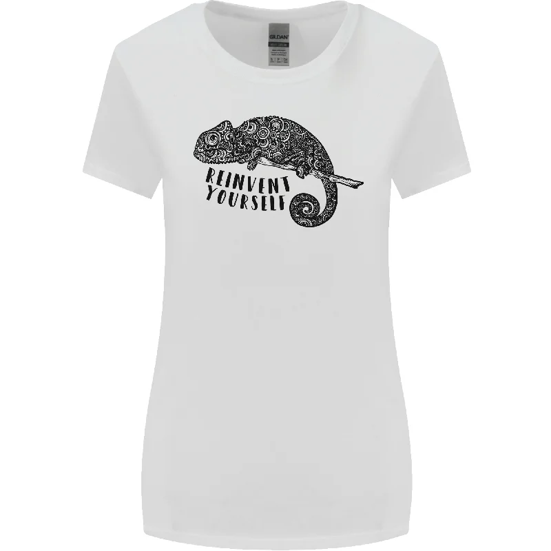 Chameleon Reinvent Yourself Womens Wider Cut T-Shirt Layered Multi-layer Single Layer Chameleon Reinvent Yourself Womens Wider Cut T-Shirt Layered Multi-layer Single Layer