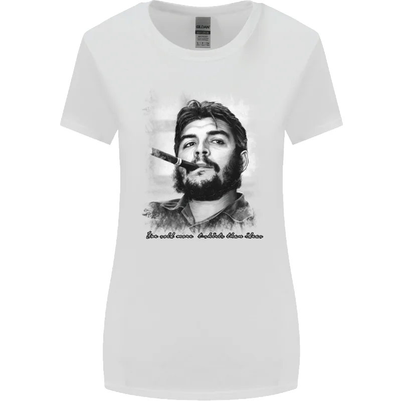 Che Guevara Sold More T-Shirts Than Ideas Womens Wider Cut T-Shirt Sequined Glittery Shiny Che Guevara Sold More T-Shirts Than Ideas Womens Wider Cut T-Shirt Sequined Glittery Shiny