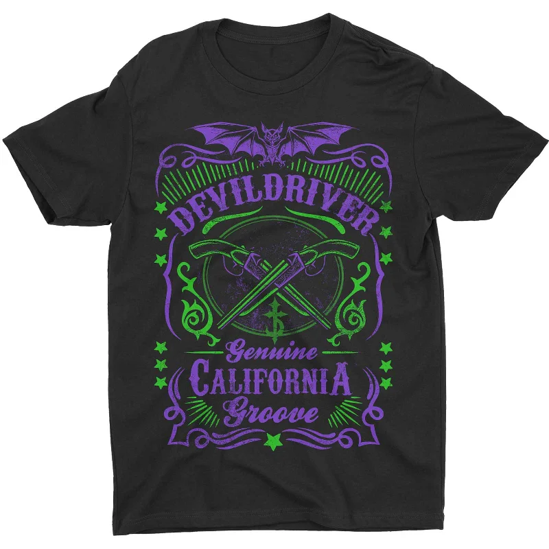 DevilDriver | Official Band T-Shirt | Cross Guns Notch Collar Peter Pan Collar Cowl Neck DevilDriver | Official Band T-Shirt | Cross Guns Notch Collar Peter Pan Collar Cowl Neck