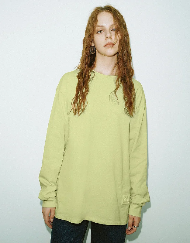 Drop Shoulder Sleeve Crew Neck Loose T-Shirt Mesh Blend Leather Blend Suede Blend