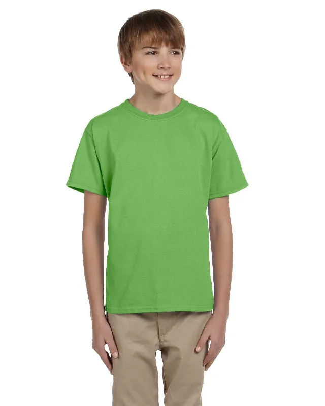 Fruit of the Loom Youth T-Shirt | Kiwi Lace Blend Ribbed Blend Corduroy Blend