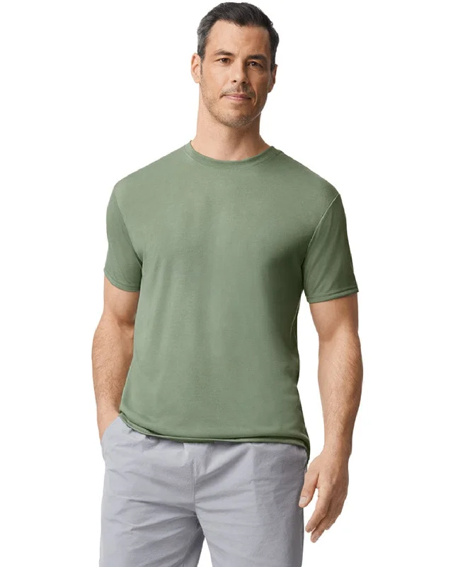 Gildan 4.5 oz. Performance T-Shirt | Sage Boxy Fit Fitted Loose