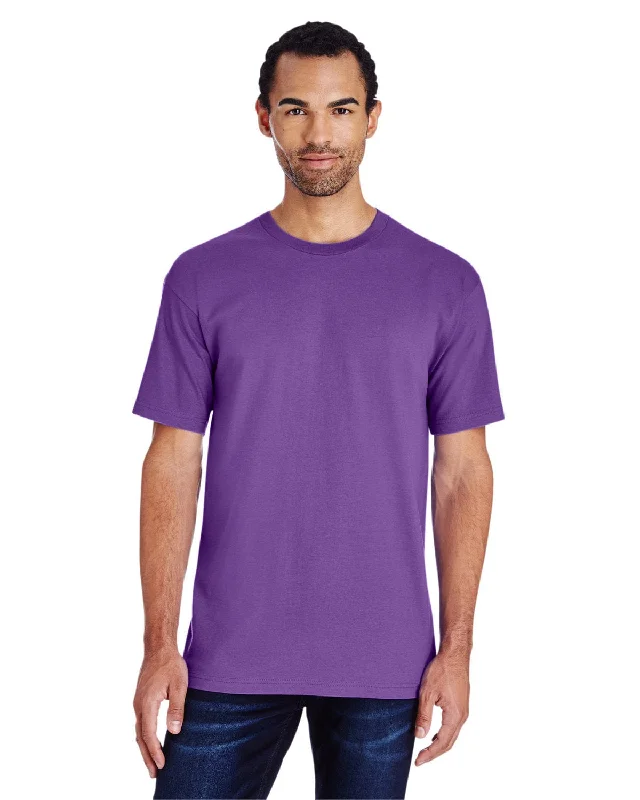 Gildan Hammer Heavyweight T-Shirt | Sport Purple Welt Pockets Slit Pockets