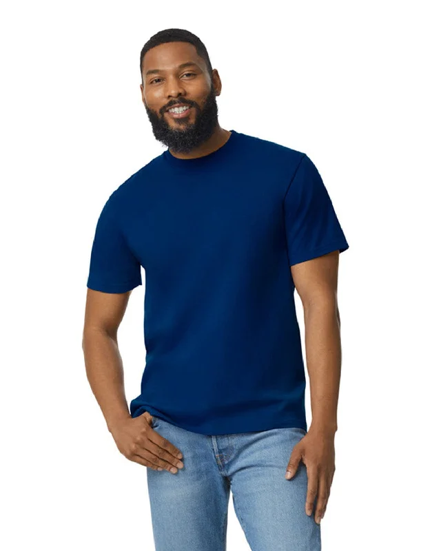 Gildan Unisex Softstyle Midweight T-Shirt | Navy Spandex Blend Rayon Blend Denim Blend
