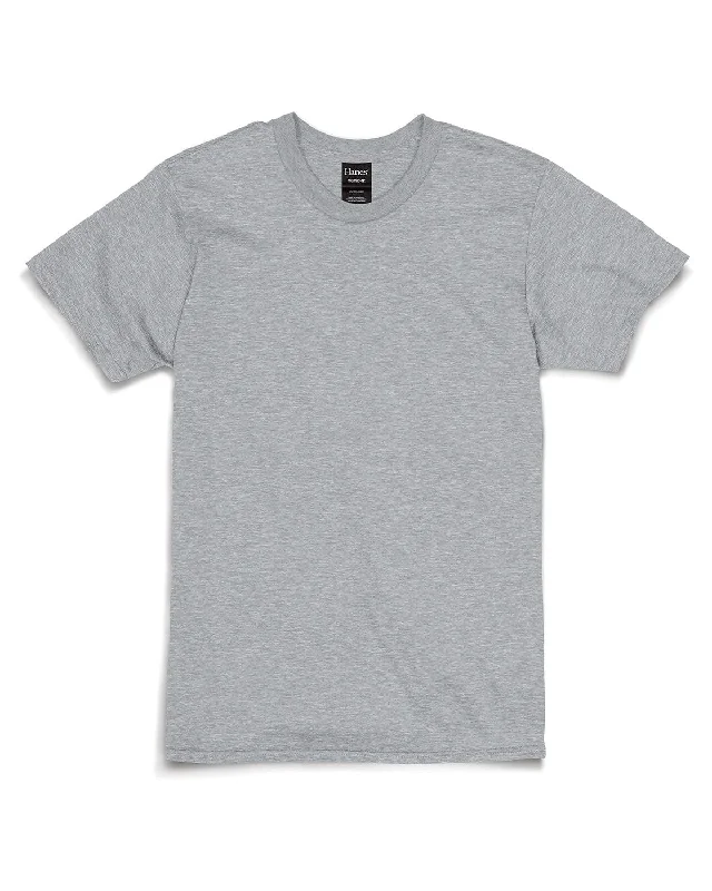 Hanes Combed Cotton T-Shirt | Silverstone Hthr Machine Wash Dry Clean Hand Wash