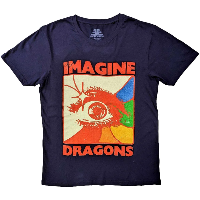 Imagine Dragons | Official Band T-Shirt| Eye Print Jacquard Patchwork