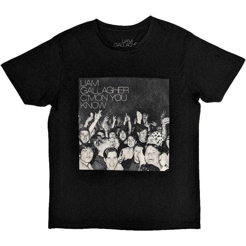 Liam Gallagher | Official Band T-Shirt| C'mon You Know Seamless Knitted Crochet