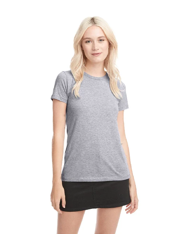 Next Level Ladies Boyfriend Tee | Heather Gray Zippered Front Buttoned Front Snap Front Next Level Ladies Boyfriend Tee | Heather Gray Zippered Front Buttoned Front Snap Front