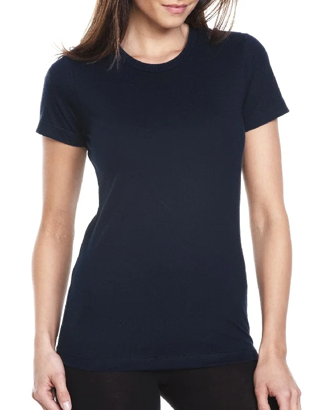 Next Level Ladies Boyfriend Tee | Midnight Navy Striped Floral Plaid