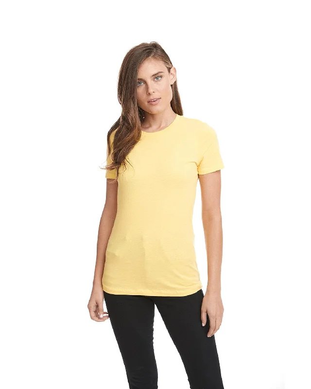 Next Level Ladies Boyfriend Tee | Vibrant Yellow Fleece Nylon Spandex