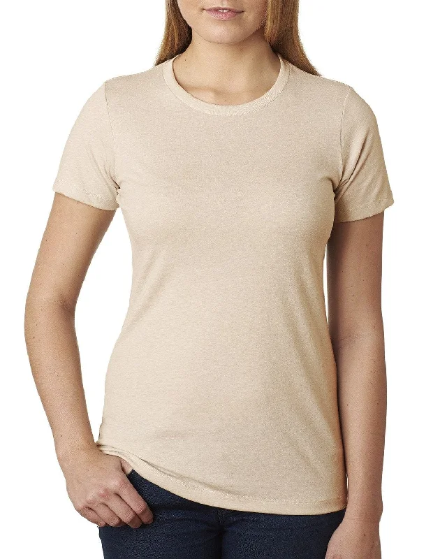 Next Level Ladies CVC Crew Tee | Cream Wool Fabric Cashmere Fabric Tweed Fabric