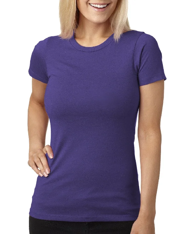 Next Level Ladies CVC Crew Tee | Purple Rush Layered Multi-layer Single Layer