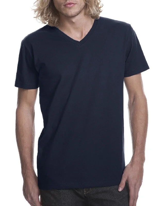 Next Level Mens Short Sleeve V-Neck Tee | Midnight Navy Zippered Front Buttoned Front Snap Front Next Level Mens Short Sleeve V-Neck Tee | Midnight Navy Zippered Front Buttoned Front Snap Front