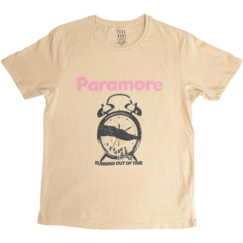 Paramore | Official Band T-Shirt| Clock Nylon Fabric Polyester Fabric Spandex Fabric Paramore | Official Band T-Shirt| Clock Nylon Fabric Polyester Fabric Spandex Fabric
