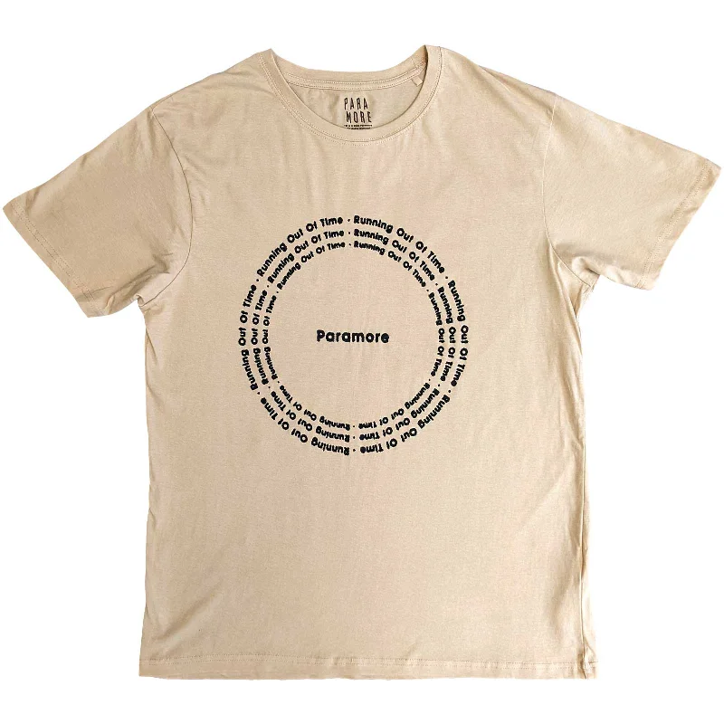 Paramore | Official Band T-Shirt| ROOT Circle Sand Front Pockets Side Pockets Patch Pockets Paramore | Official Band T-Shirt| ROOT Circle Sand Front Pockets Side Pockets Patch Pockets
