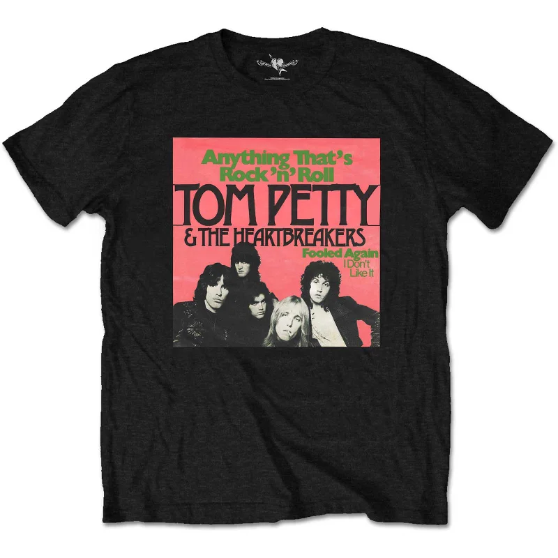 Tom Petty & The Heartbreakers | Official Band T-Shirt | Anything Basic T-Shirt Crew Neck Short Sleeve Tom Petty & The Heartbreakers | Official Band T-Shirt | Anything Basic T-Shirt Crew Neck Short Sleeve