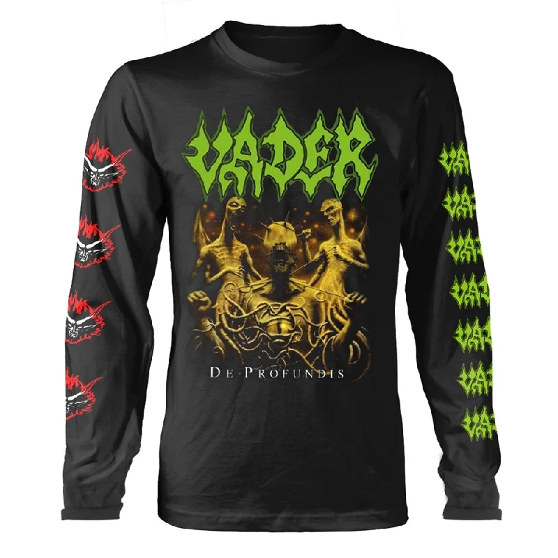 Vader Unisex Long Sleeved T-shirt: De Profundis (back print) Cashmere Blend Cotton Blend Poly Blend Vader Unisex Long Sleeved T-shirt: De Profundis (back print) Cashmere Blend Cotton Blend Poly Blend