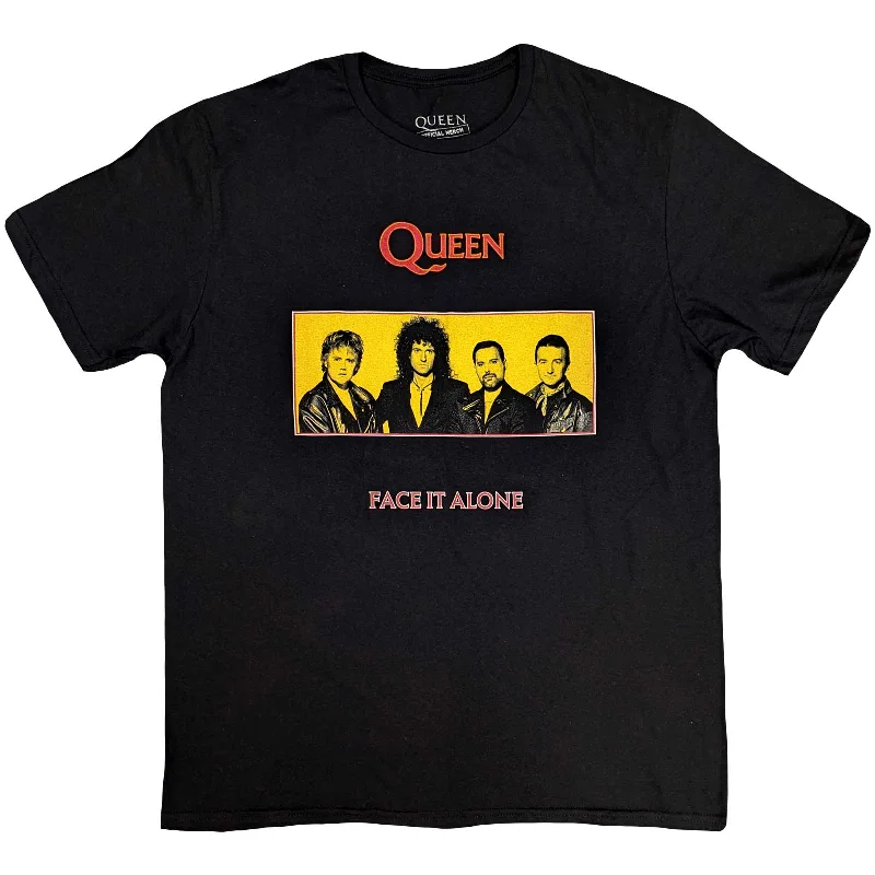 Queen | Official Band T-Shirt | Face It Alone Panel Cozy Warm Stylish