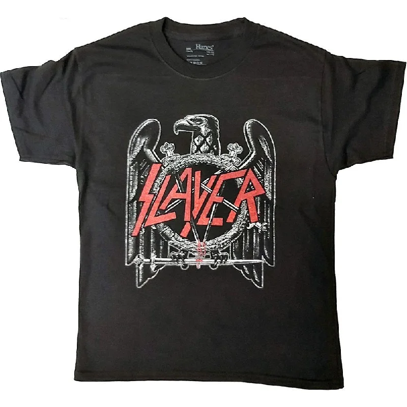Slayer Kids T-Shirt: Eagle Denim Fabric Leather Fabric Suede Fabric
