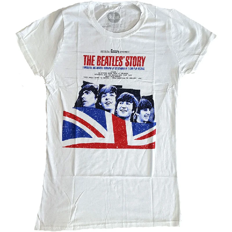The Beatles Ladies Premium T-Shirt: The Beatles Story Jersey Fabric Tulle Fabric Batik Fabric The Beatles Ladies Premium T-Shirt: The Beatles Story Jersey Fabric Tulle Fabric Batik Fabric