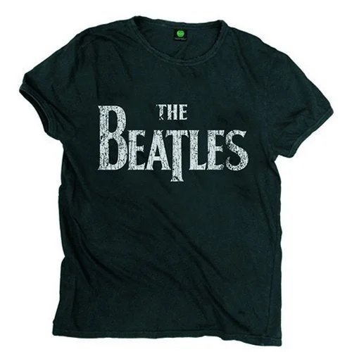 The Beatles Unisex Premium T-Shirt: Drop T Logo Vintage Chenille Brocade Lace