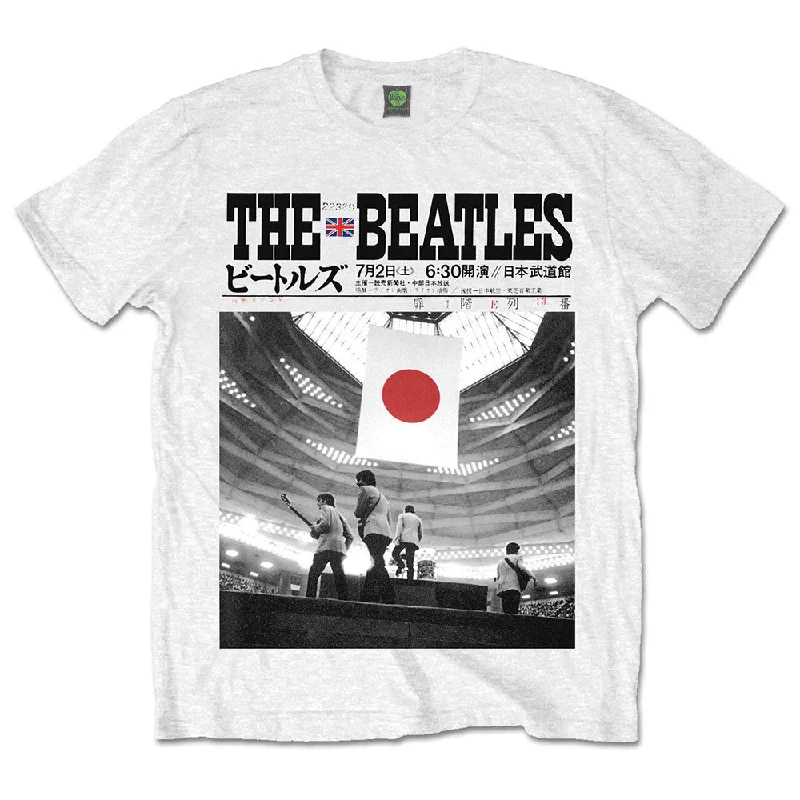 The Beatles Unisex Premium T-Shirt: Live at the Budokan Mesh Canvas Denim