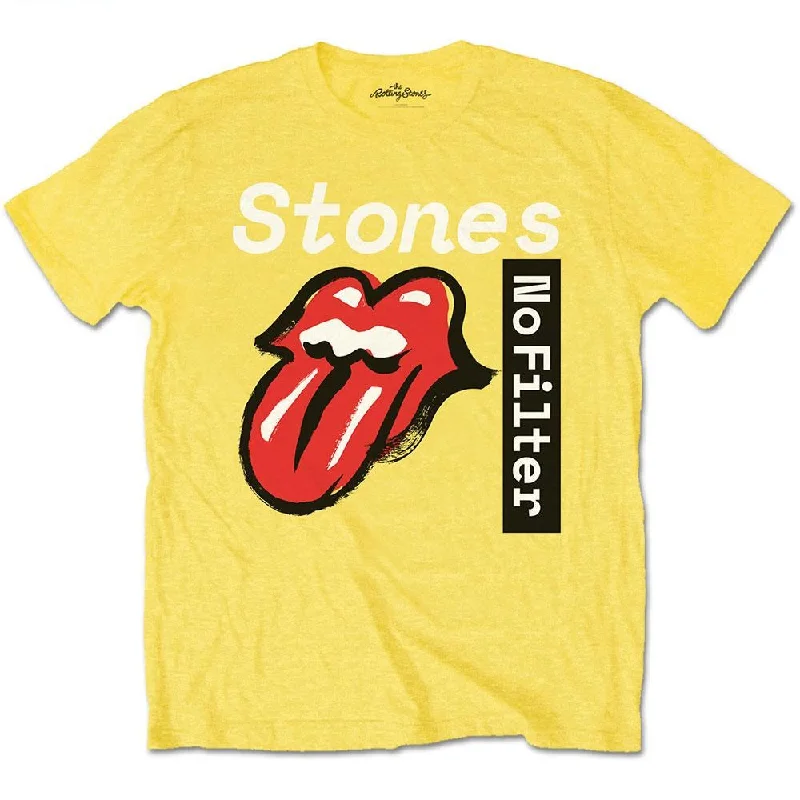 The Rolling Stones Kids T-Shirt: No Filter Text Jersey Fabric Tulle Fabric Batik Fabric