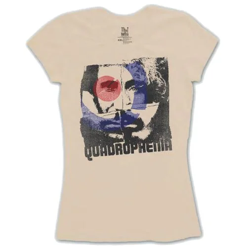 The Who Ladies T-Shirt: Four Square Hooded Caped Shawl Collar