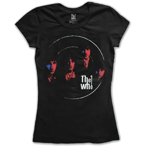 The Who Ladies T-Shirt: Soundwaves Front Pockets Side Pockets Patch Pockets