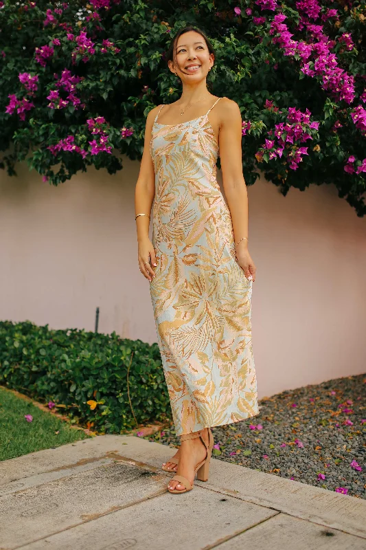 Island Girl Maxi Dress Fashionable High-Waist Maxi Dress