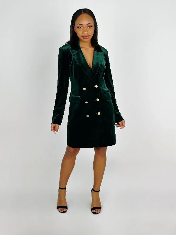 Green Dress Jacket Cotton Fabric Linen Fabric Terry Fabric
