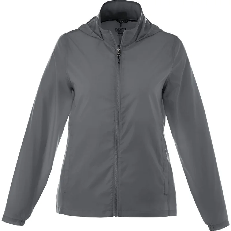Elevate Women's Steel Grey Darien Packable Jacket Lace Jacket Ribbed Jacket Sequined Jacket Elevate Women's Steel Grey Darien Packable Jacket Lace Jacket Ribbed Jacket Sequined Jacket