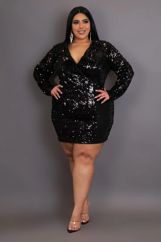 Warm Hugs Mini Dress - Black Trendy Bodycon Mini Dress