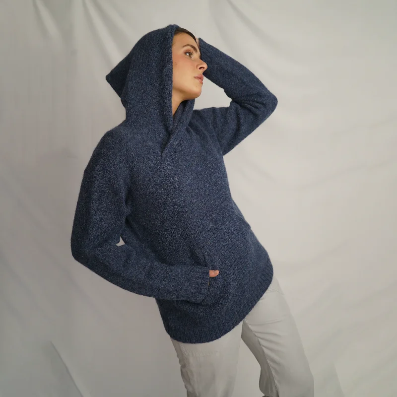 Briana Women’s Alpaca Hoodie Hoodie with Earth Tones Natural Calm