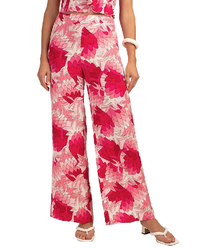 Trina Turk Long Weekend Pant Chic Checkered Pants