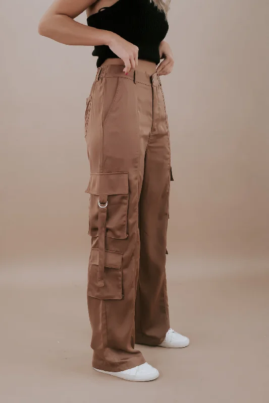 Silk Cargo Pants, Coco Soft Sweatpants Style