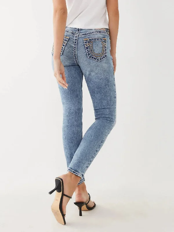 Jennie  High Rise True Religion  Super T Jean Trendy Flared Leg Jeans