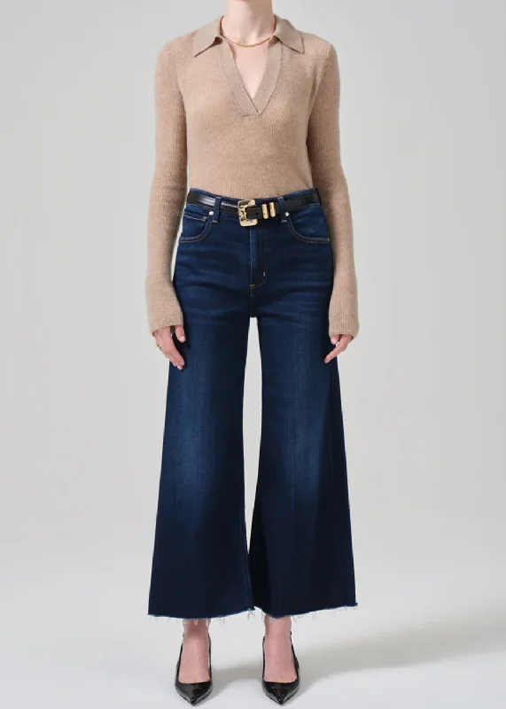 Lyra Wide Leg Crop Jean Elegant Skinny Leg Jeans