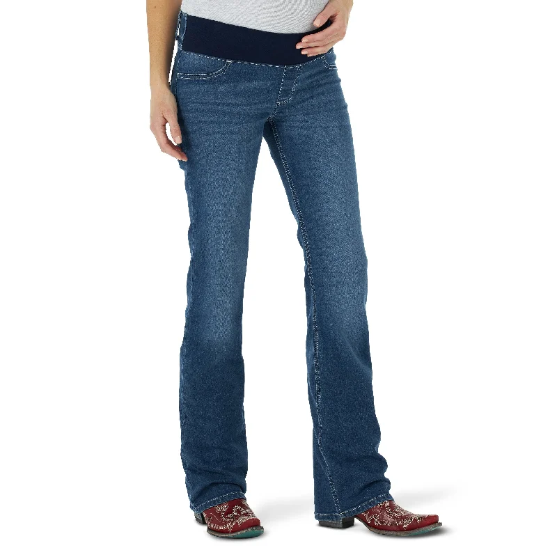 Wrangler USA Ladies Retro Maternity Jean - 09MWZM234 Cozy Tencel Blend Denim Jeans