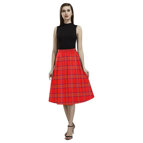 Burnett Modern Tartan Aoede Crepe Skirt cashmere skirt rich